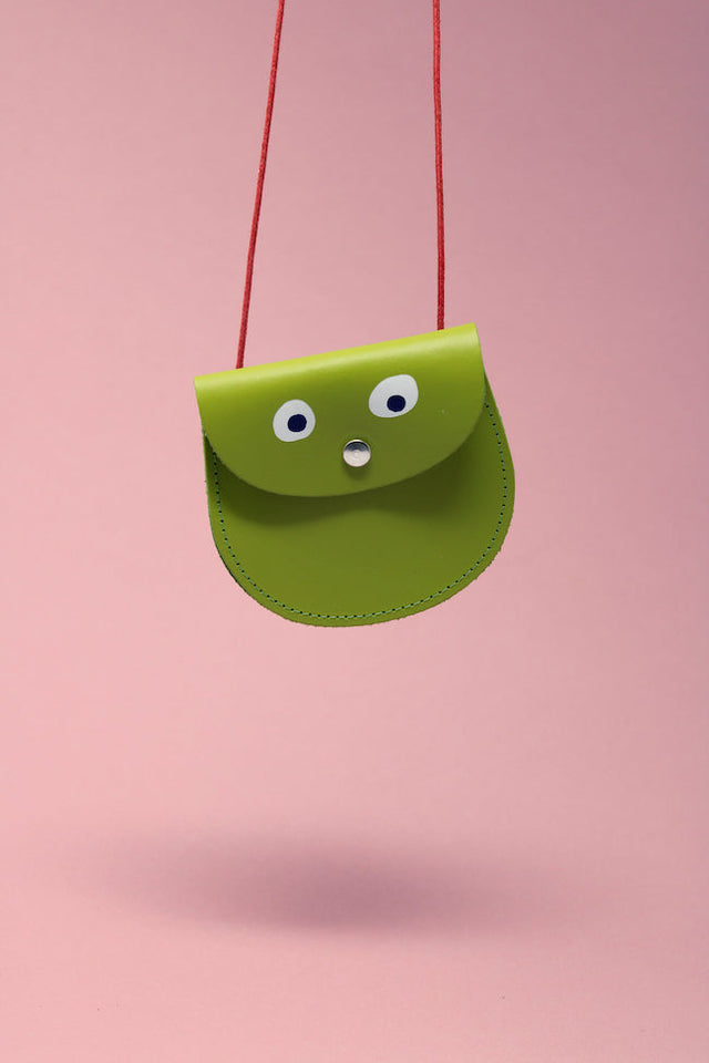 Apple Googly Eye Pocket Money Purse