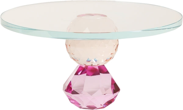 Hellbraun-violette Kristall-Etagere