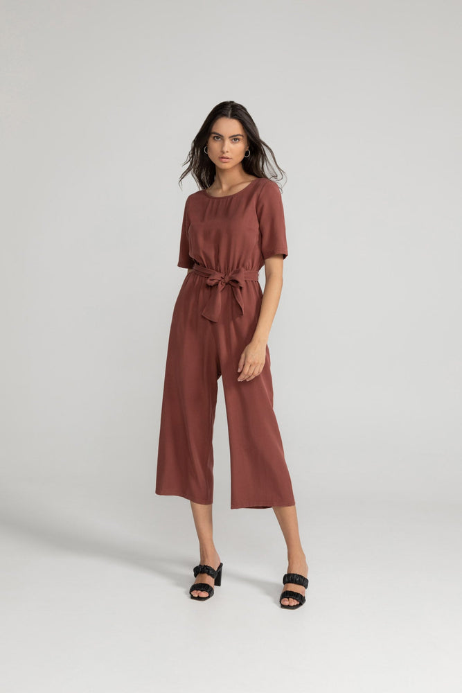 
                  
                    STAINE Dark Maroon Halfsleeve Jumpsuit
                  
                