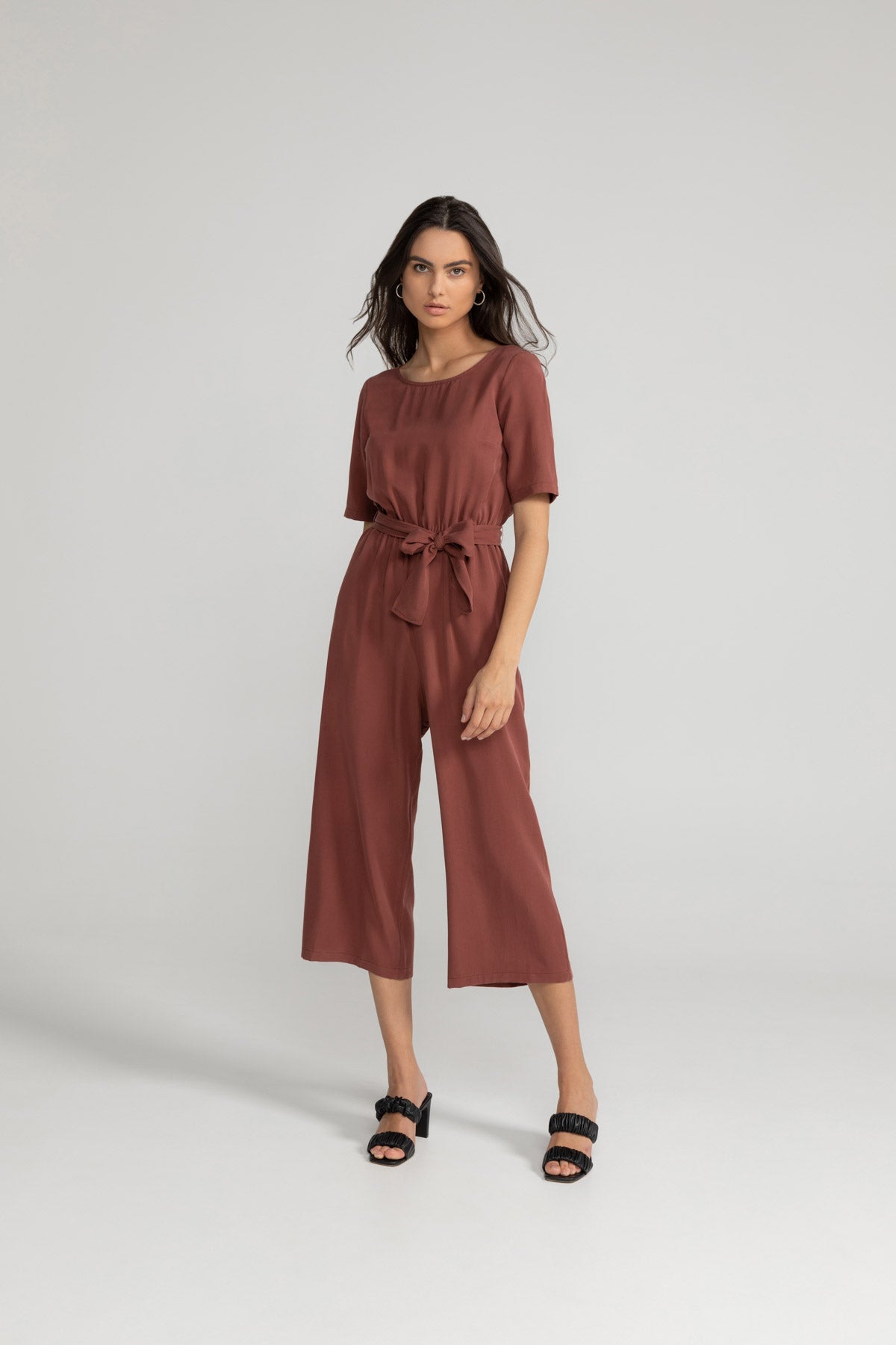
                  
                    STAINE Dark Maroon Halfsleeve Jumpsuit
                  
                