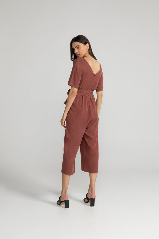 
                  
                    STAINE Dark Maroon Halfsleeve Jumpsuit
                  
                