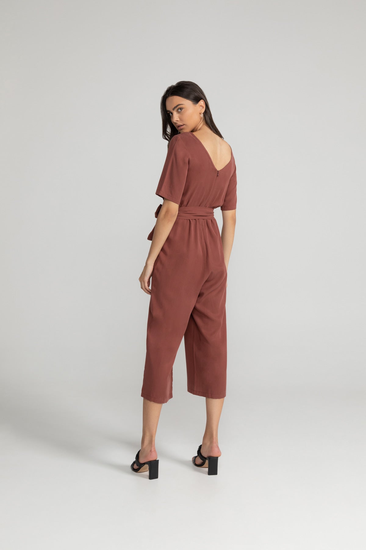 
                  
                    STAINE Dark Maroon Halfsleeve Jumpsuit
                  
                