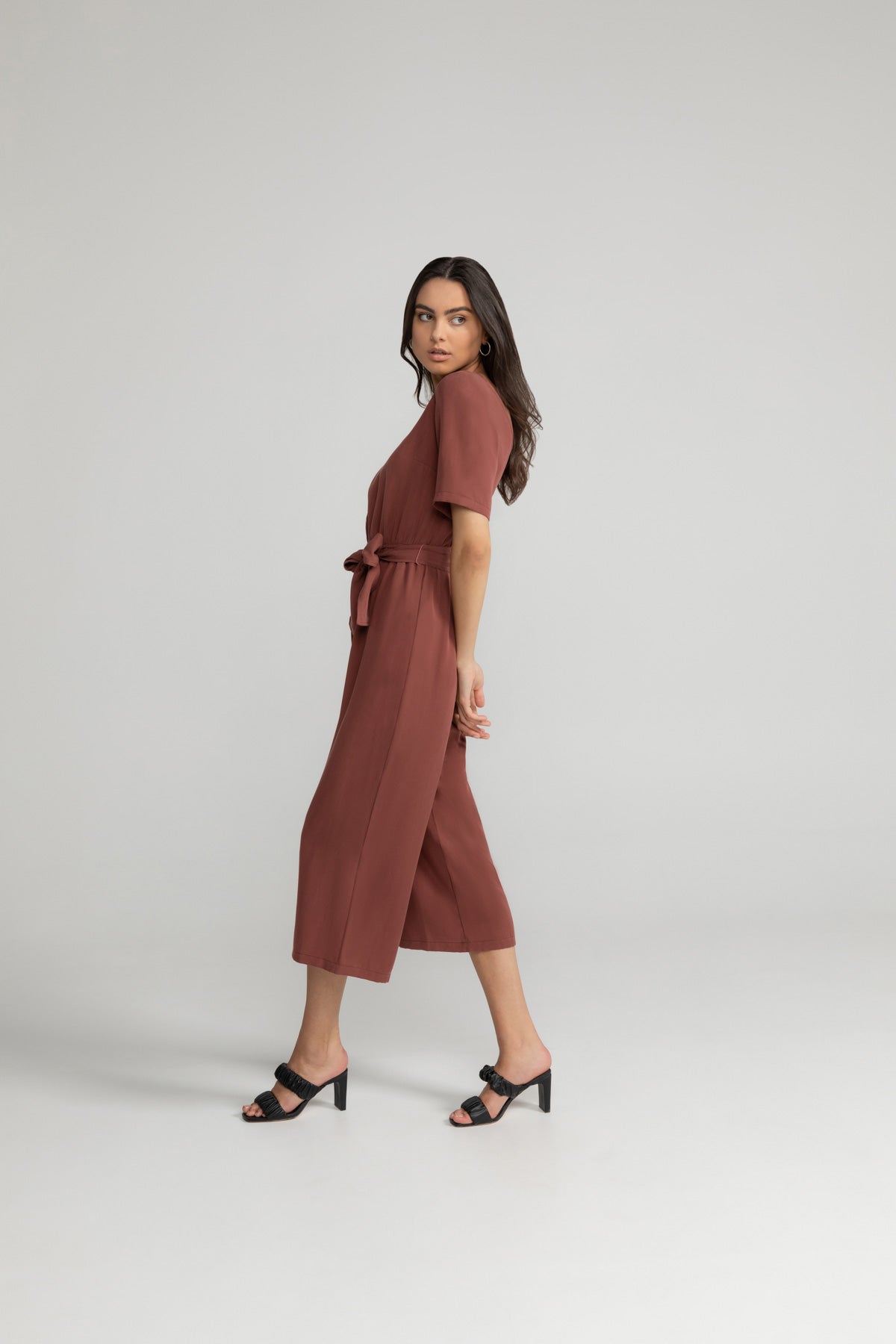 
                  
                    STAINE Dark Maroon Halfsleeve Jumpsuit
                  
                