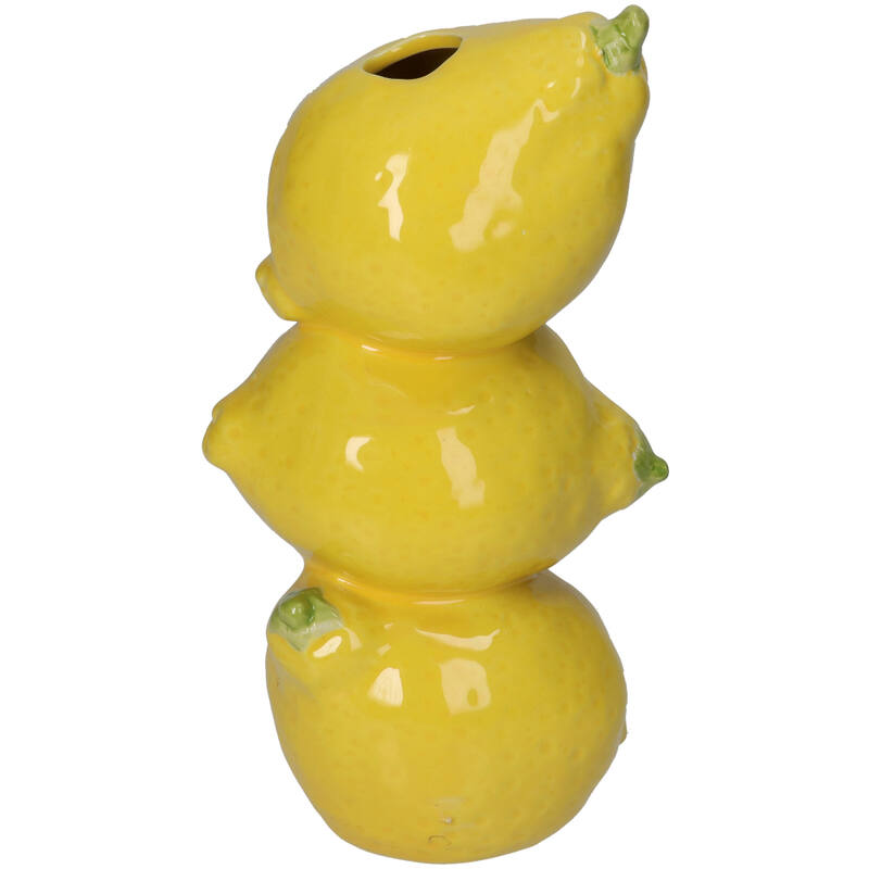 Gelbe Zitronenvase