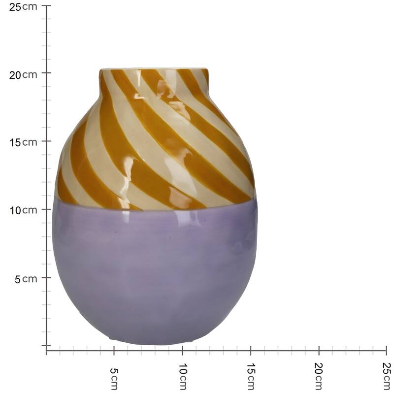 
                  
                    Lila gestreifte Vase
                  
                