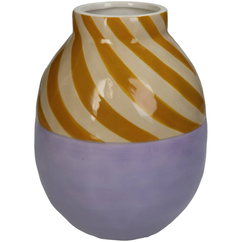 Lila gestreifte Vase