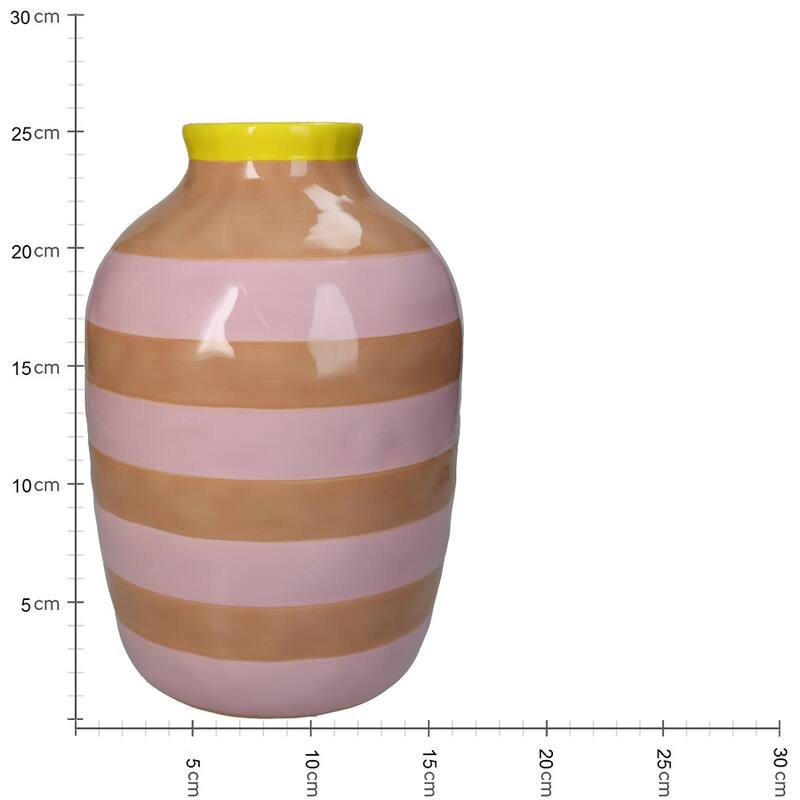 
                  
                    Pink Stripe Vase
                  
                