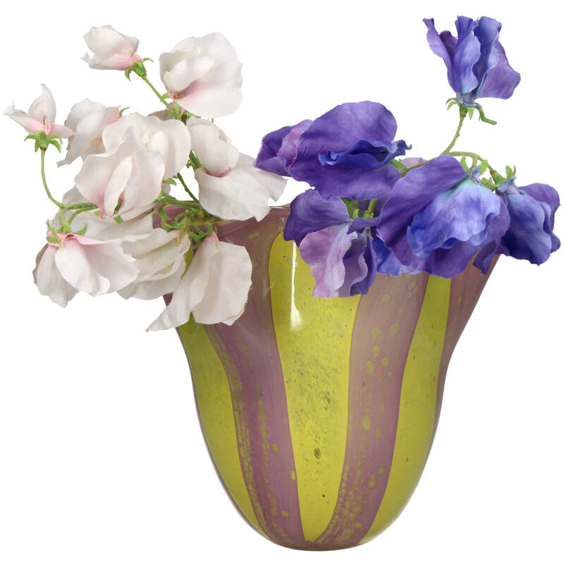 Yellow Glass Vase