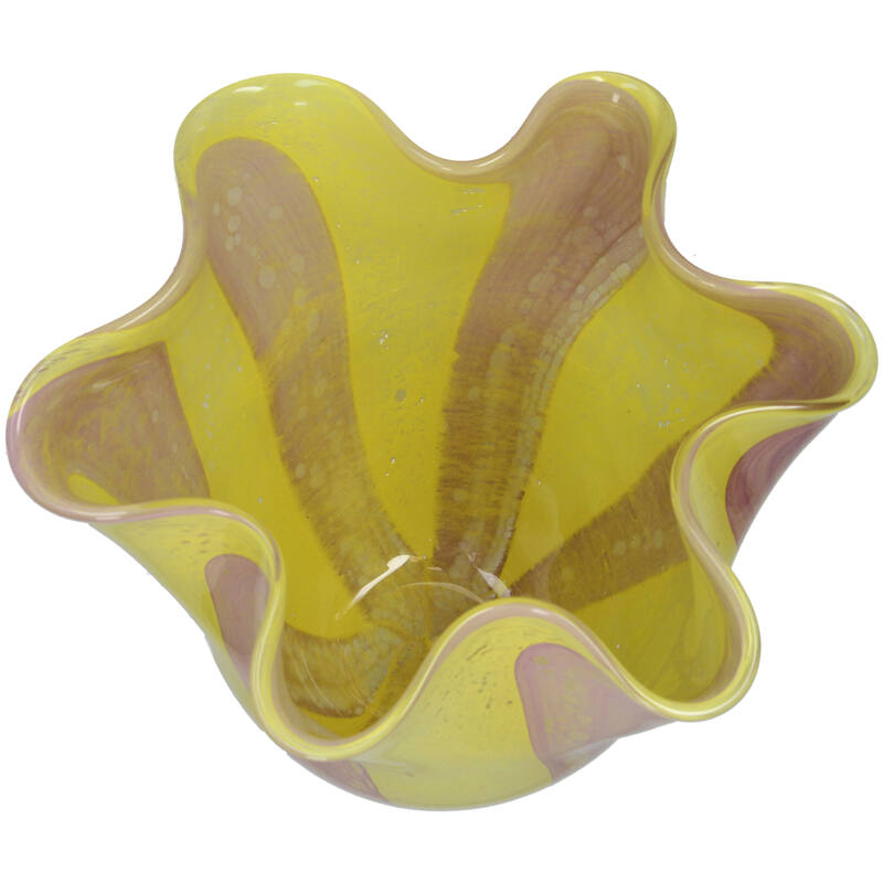Yellow Glass Vase