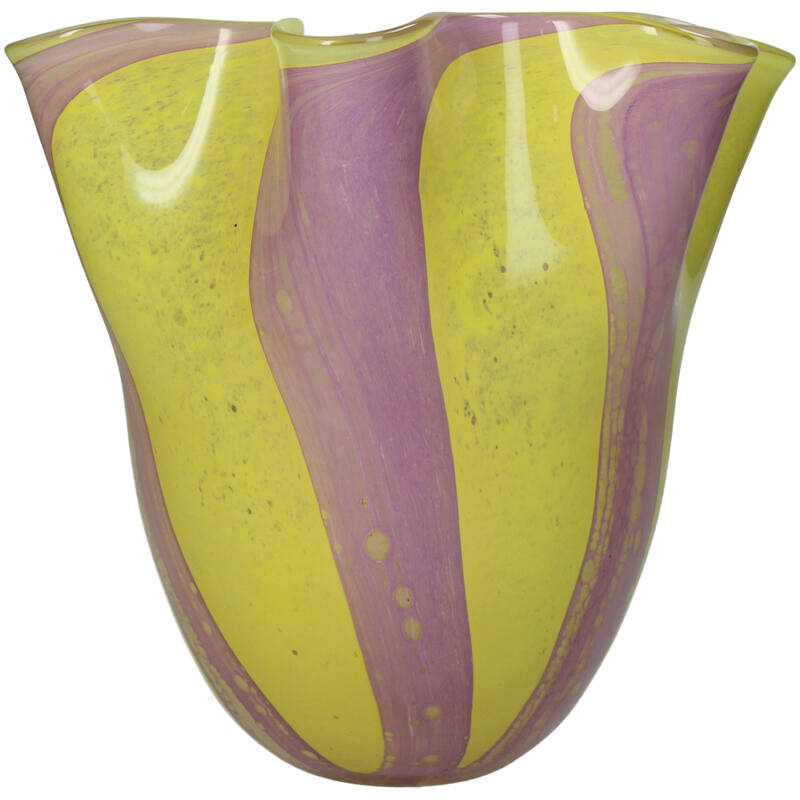 Yellow Glass Vase