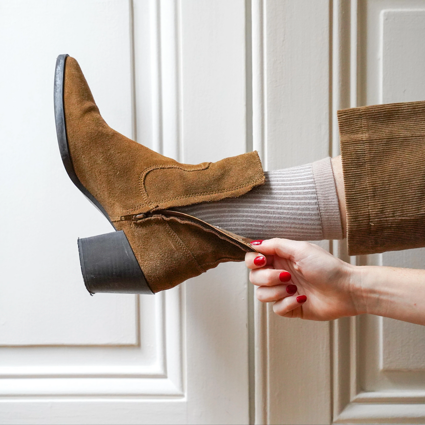 
                  
                    Gestreifte Socken mit Mondschein-Glitzer, Lurex und Lyocell
                  
                