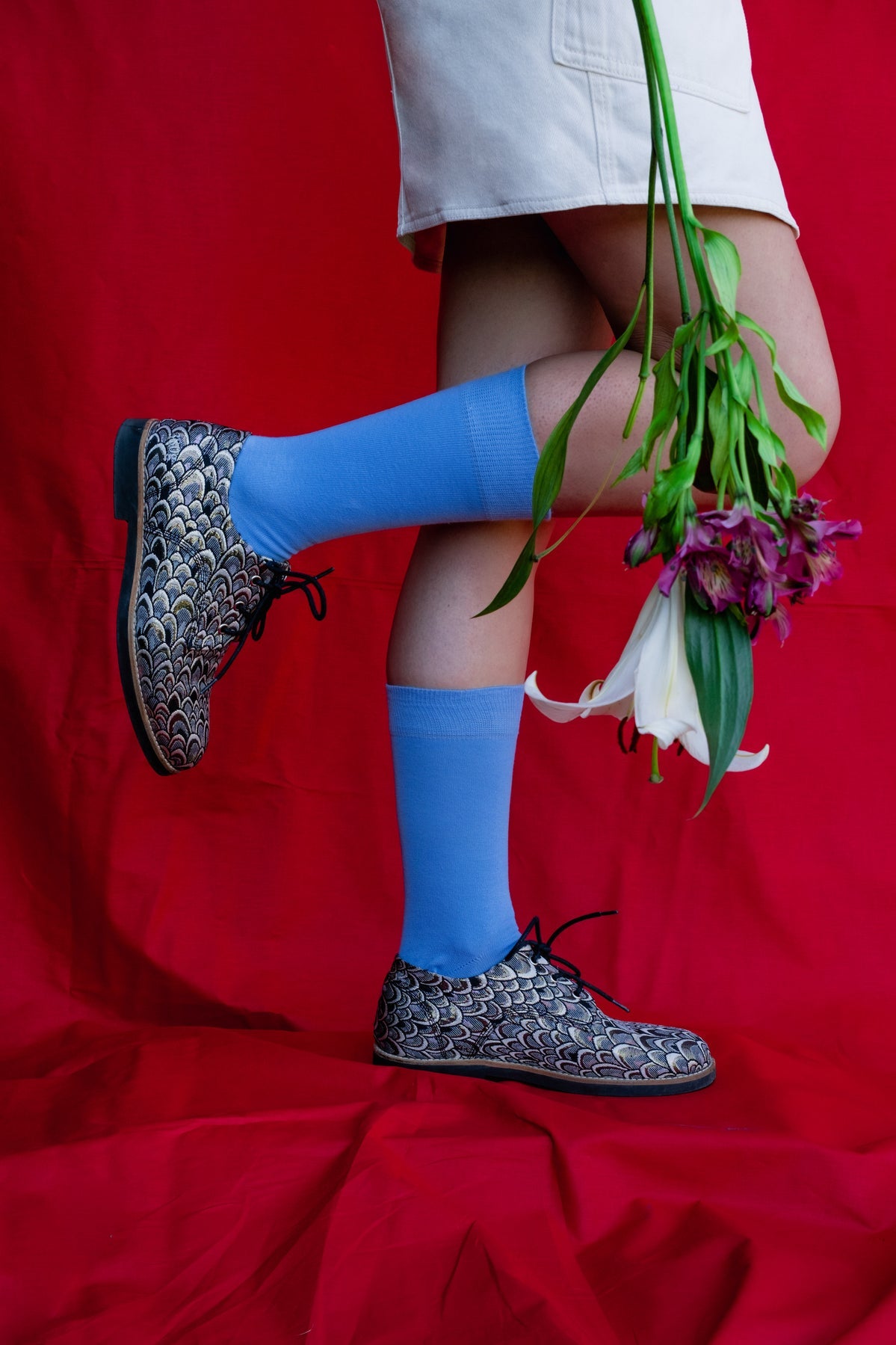 
                  
                    Blue Solid Socks
                  
                