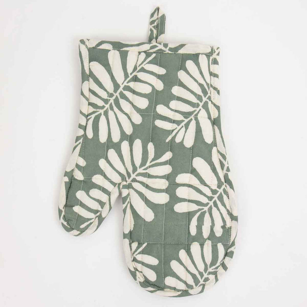 Greengrey Leaf Oven Glove