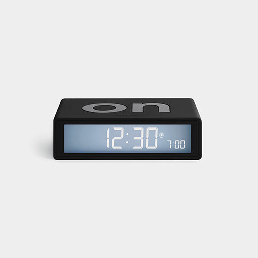 FLIP+ Black Alarm Clock
