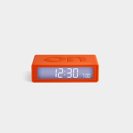 FLIP+ Orange Travel Alarm Clock