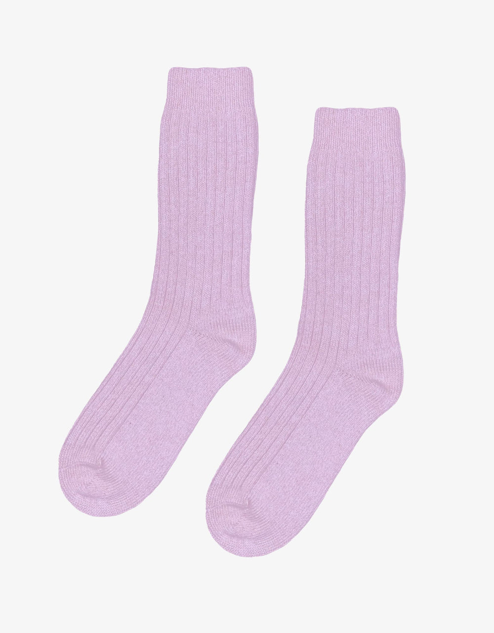 Soft Lavender Merino Wool Blend Socks
