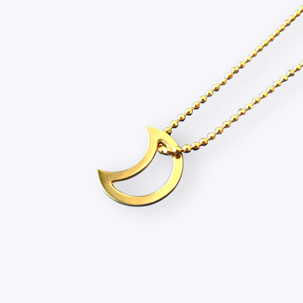 Golden Moon Open Necklace