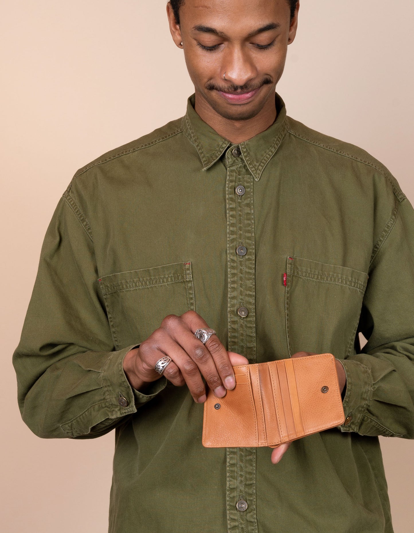 
                  
                    ALEX Wild Oak Fold Over Soft Grain Leather Wallet
                  
                