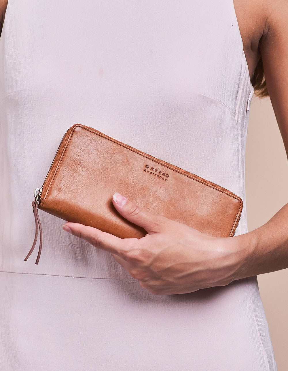 
                  
                    SONNY Cognac Stromboli Leather Long Wallet
                  
                
