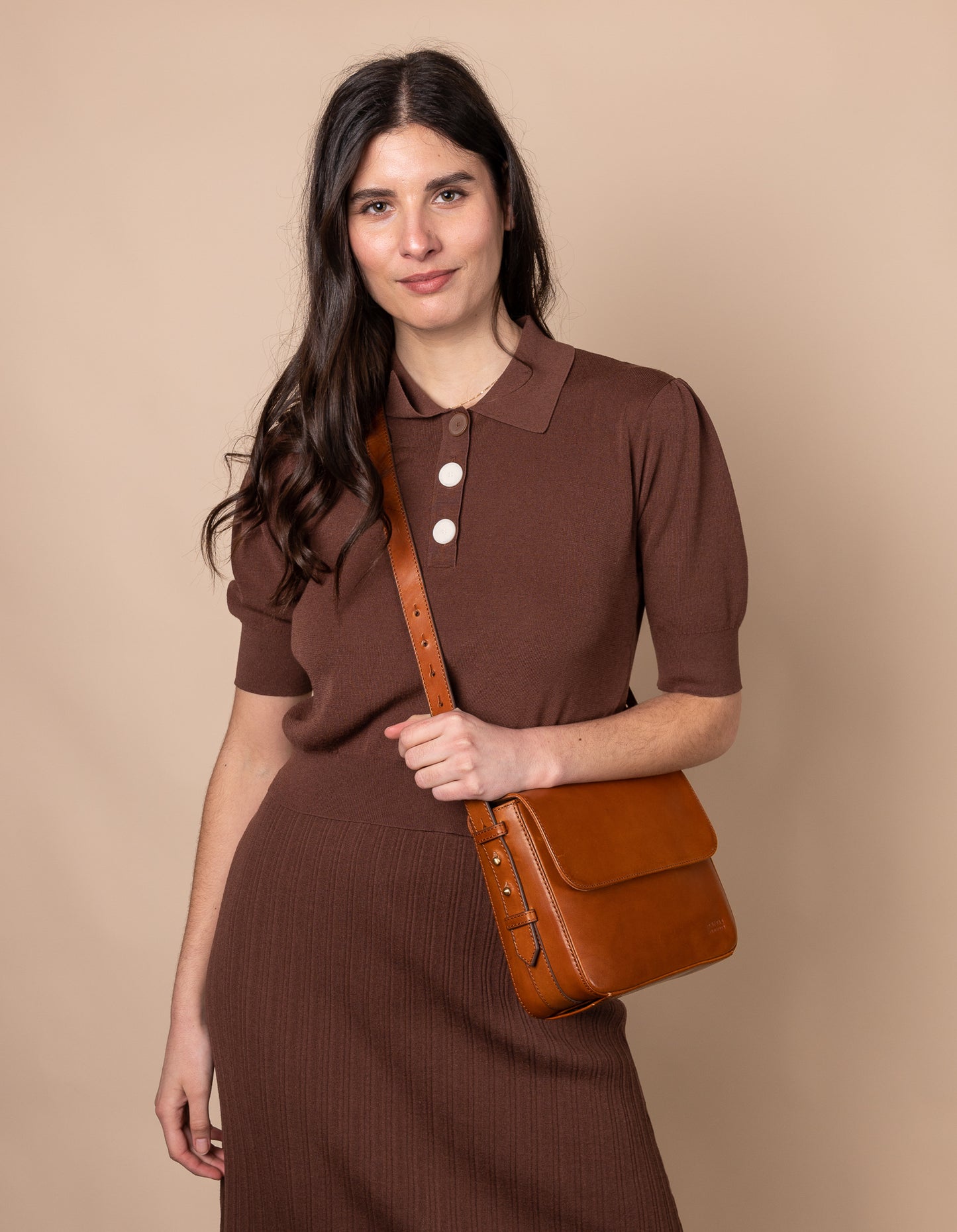
                  
                    GINA Cognac Klassische Ledertasche
                  
                