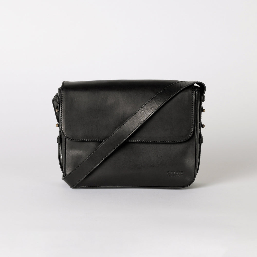 GINA Black Classic Leather Bag