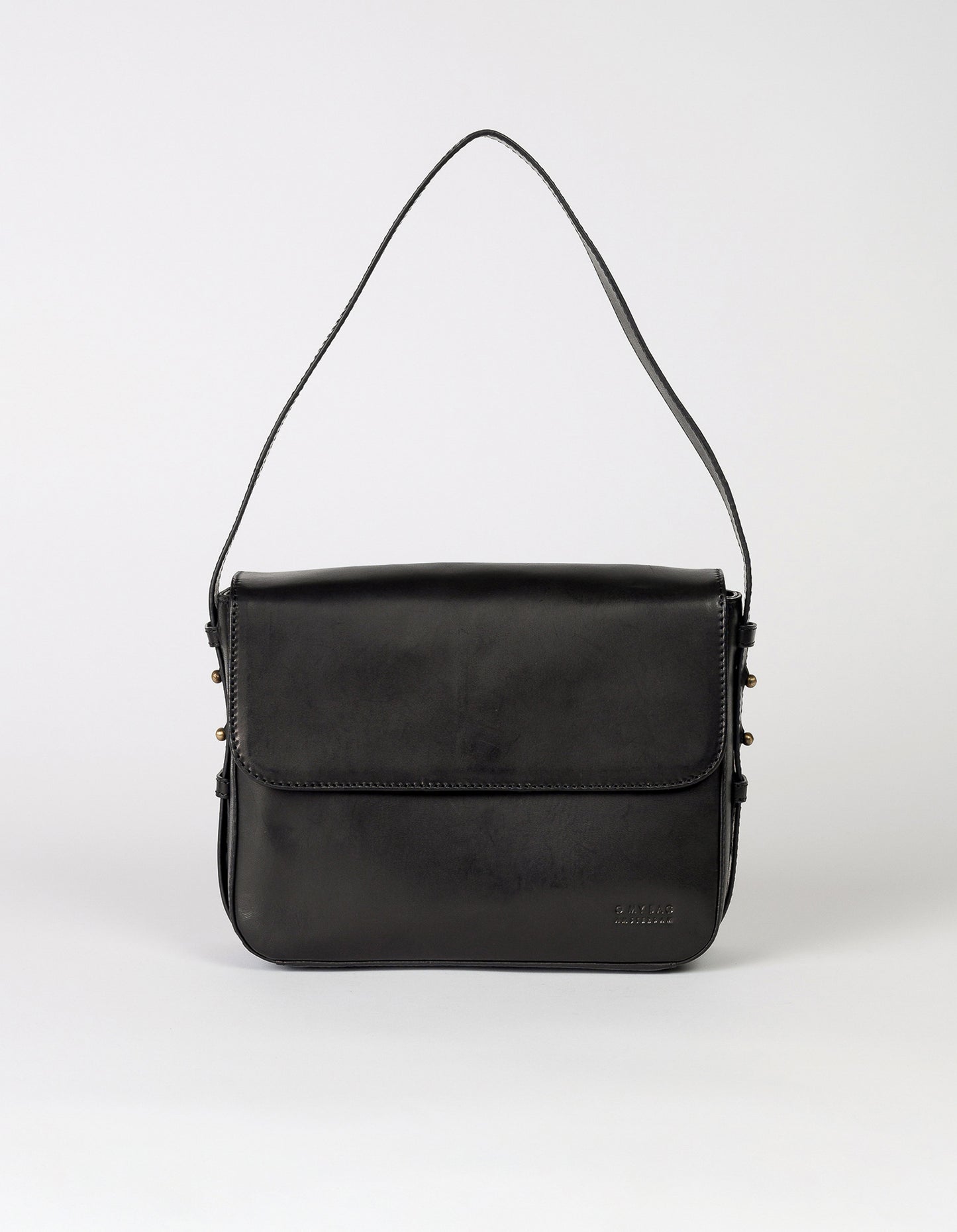 
                  
                    GINA Schwarze klassische Ledertasche 
                  
                