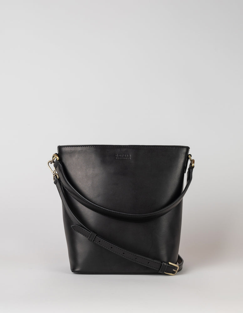 
                  
                    BOBBI Black Maxi Classic Leather Bucket Bag
                  
                