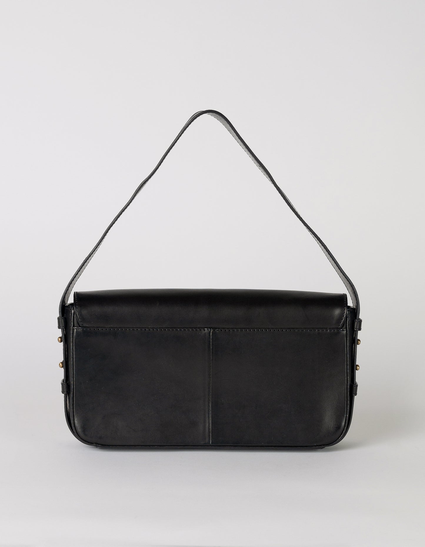 
                  
                    GINA Black Classic Leather Baguette Bag
                  
                