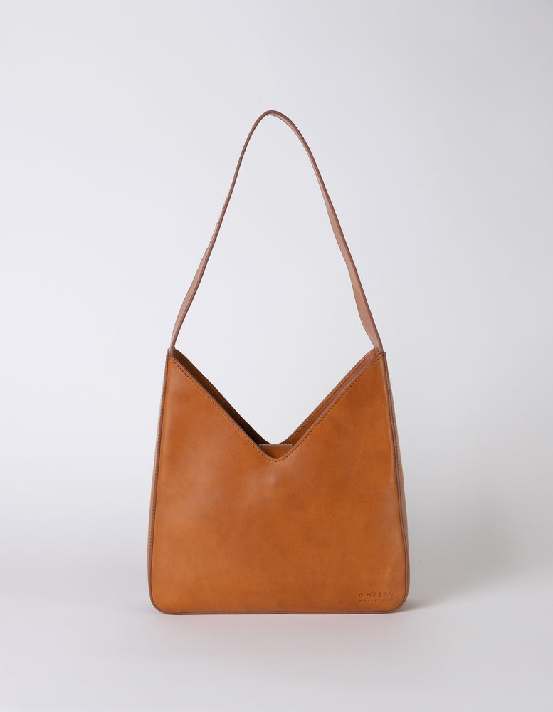 
                  
                    VICKY Cognac Classic Leather Bag
                  
                