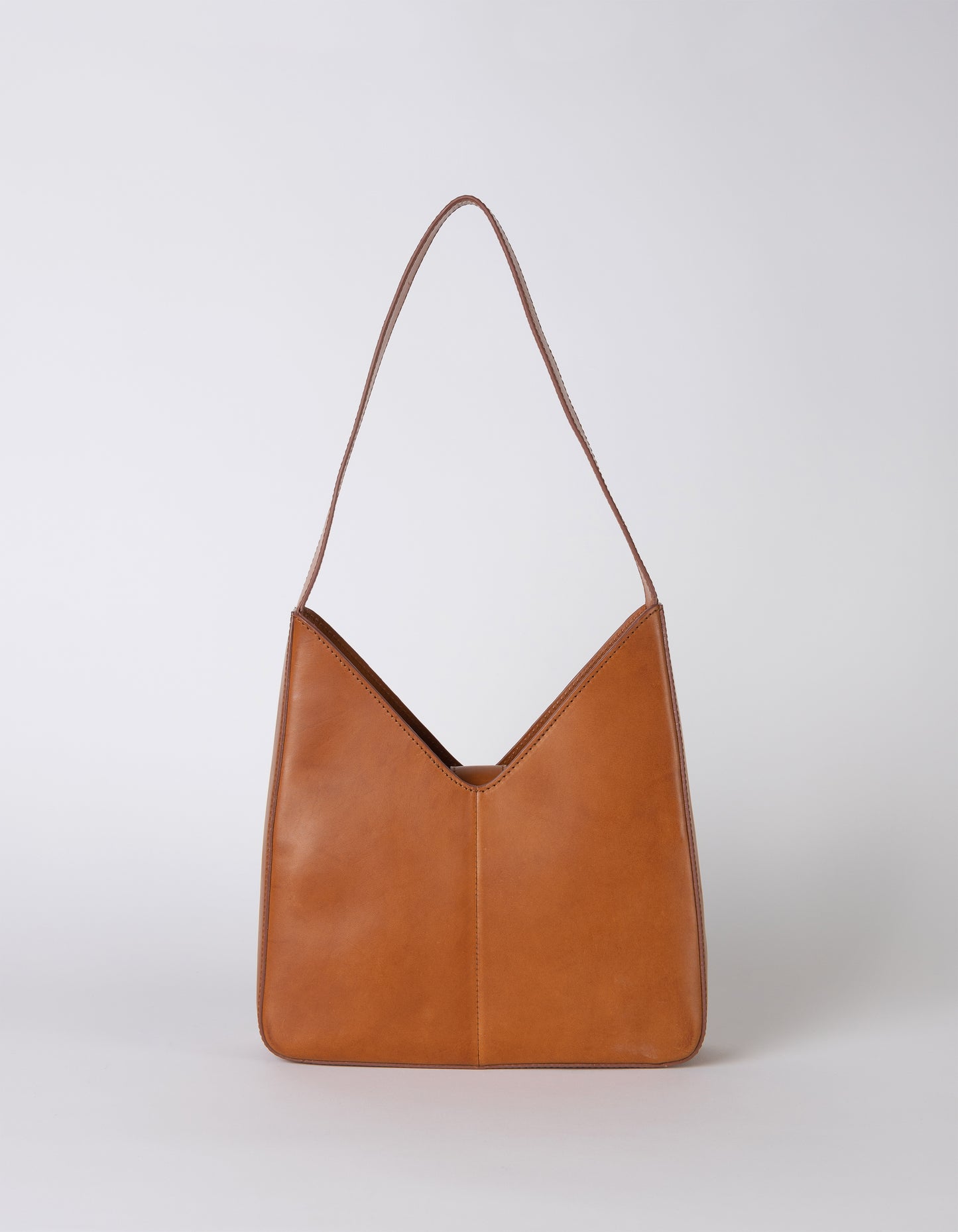 
                  
                    VICKY Cognac Classic Leather Bag
                  
                