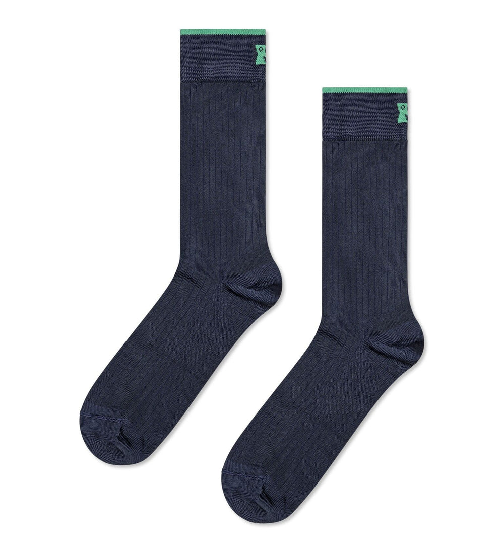 Marineblaue Slinky-Socken