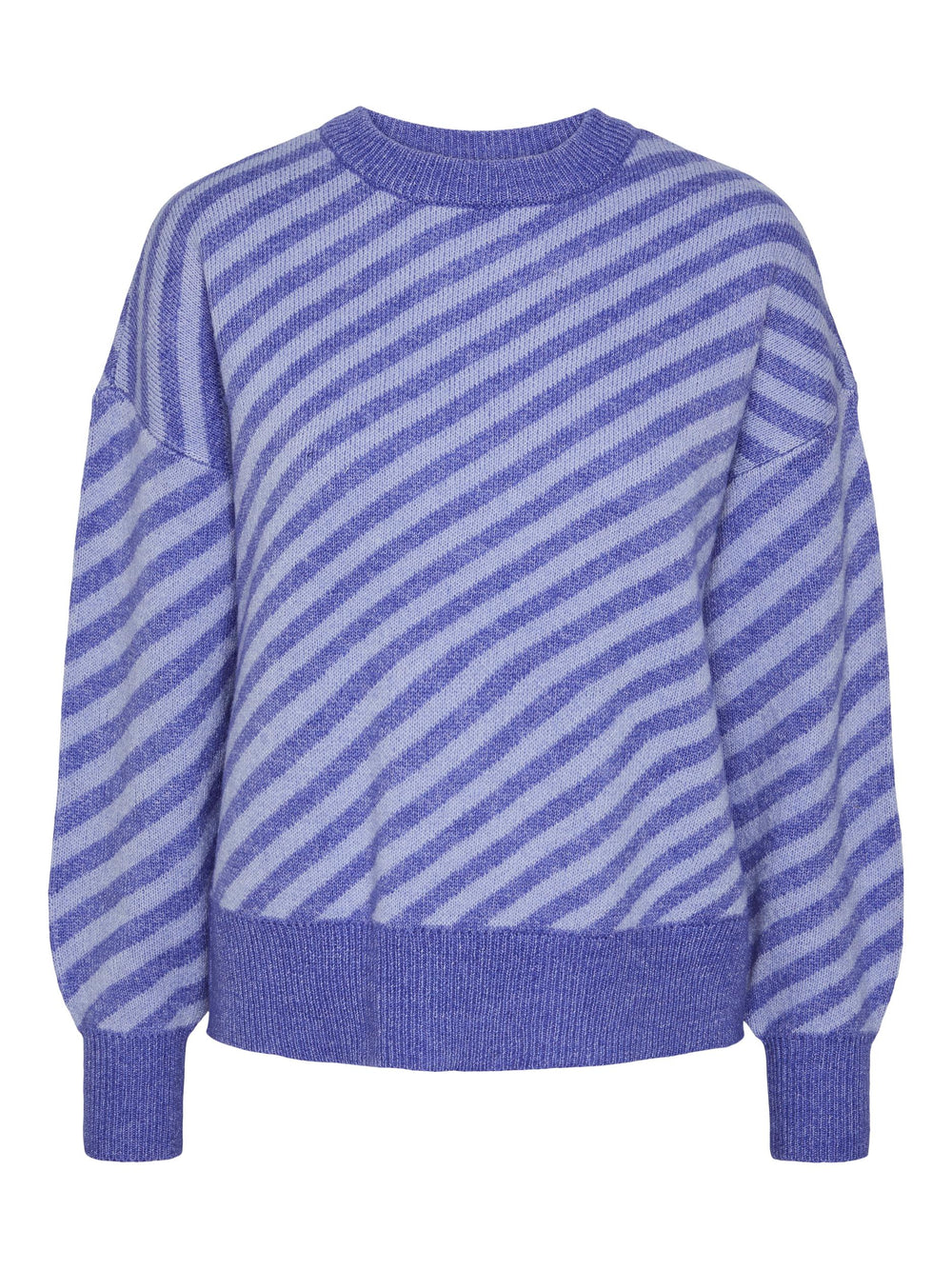 PCSORA Iris Bloom Easter Egg O-Neck Stripe Knit Jumper
