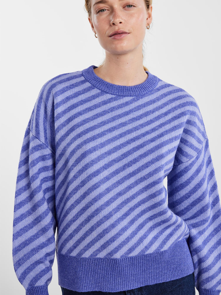 
                  
                    PCSORA Iris Bloom Easter Egg O-Neck Stripe Knit Jumper
                  
                