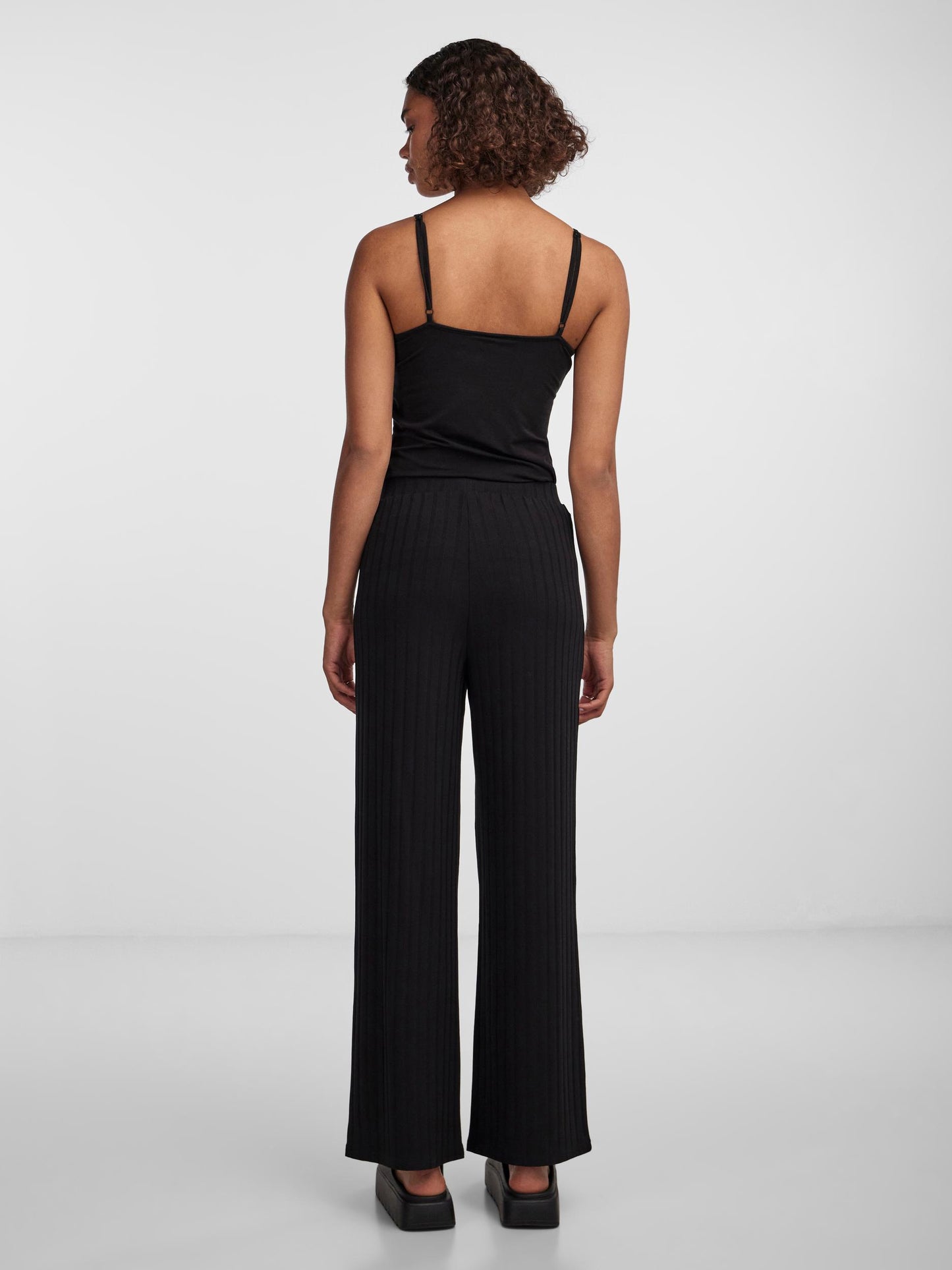 
                  
                    PCSAVORA Black Wide Trousers
                  
                