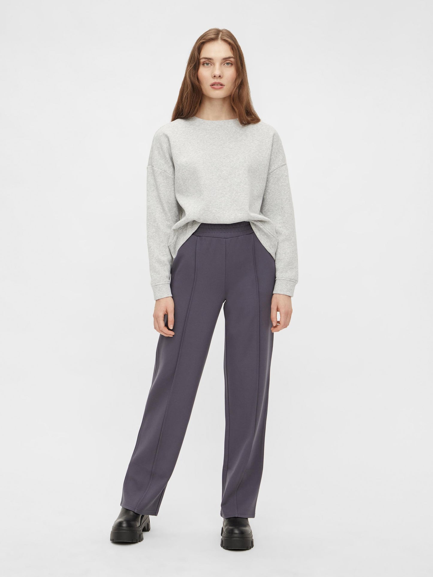 
                  
                    PCCHILLI Light Grey Melange Jumper
                  
                