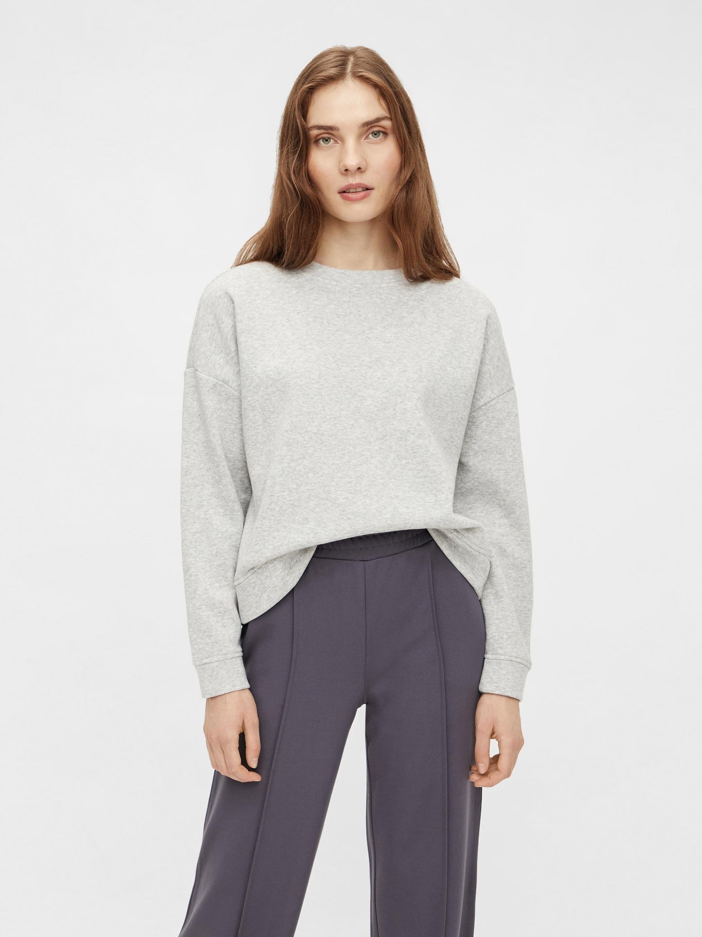 
                  
                    PCCHILLI Light Grey Melange Jumper
                  
                