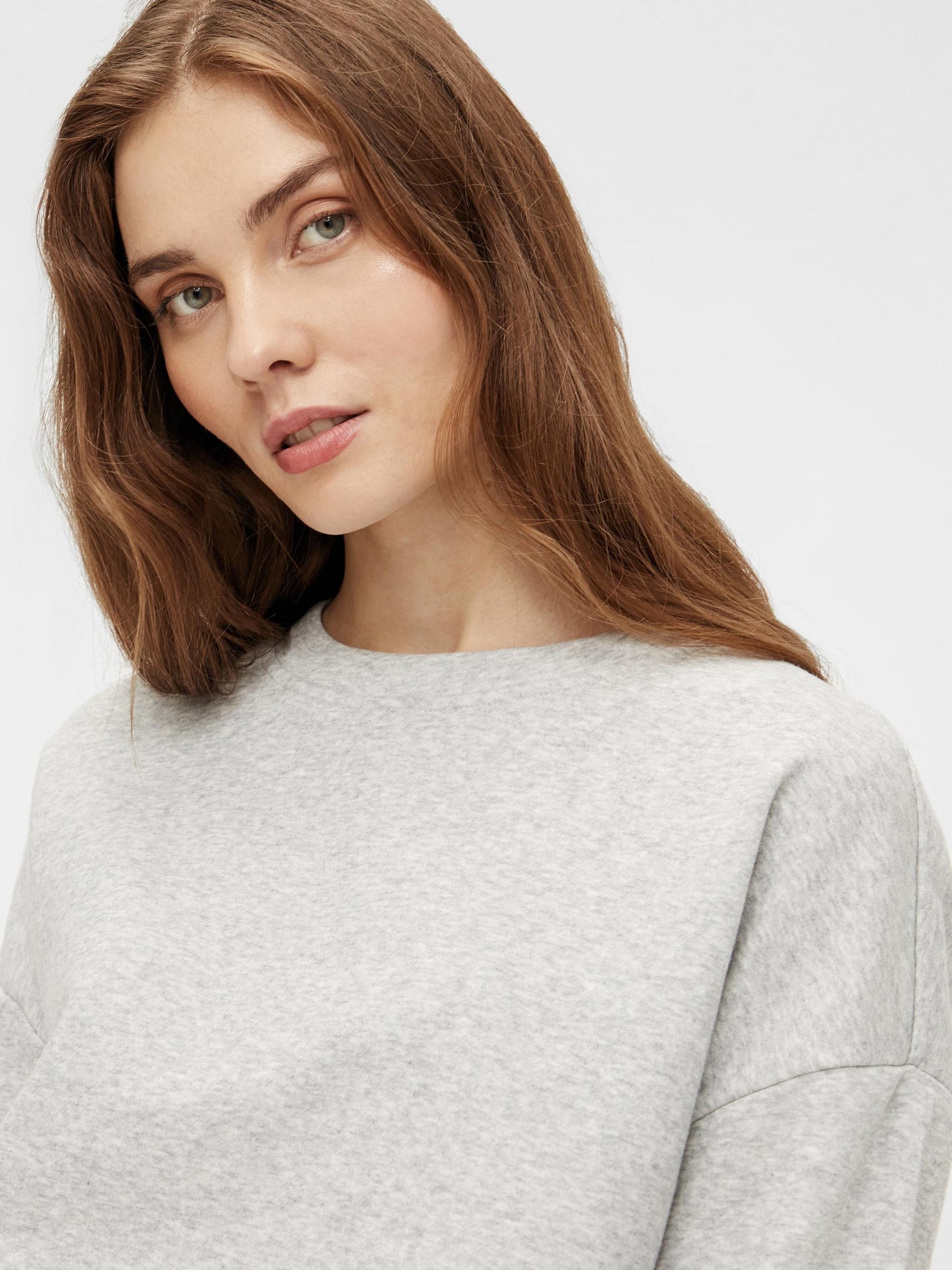 
                  
                    PCCHILLI Light Grey Melange Jumper
                  
                