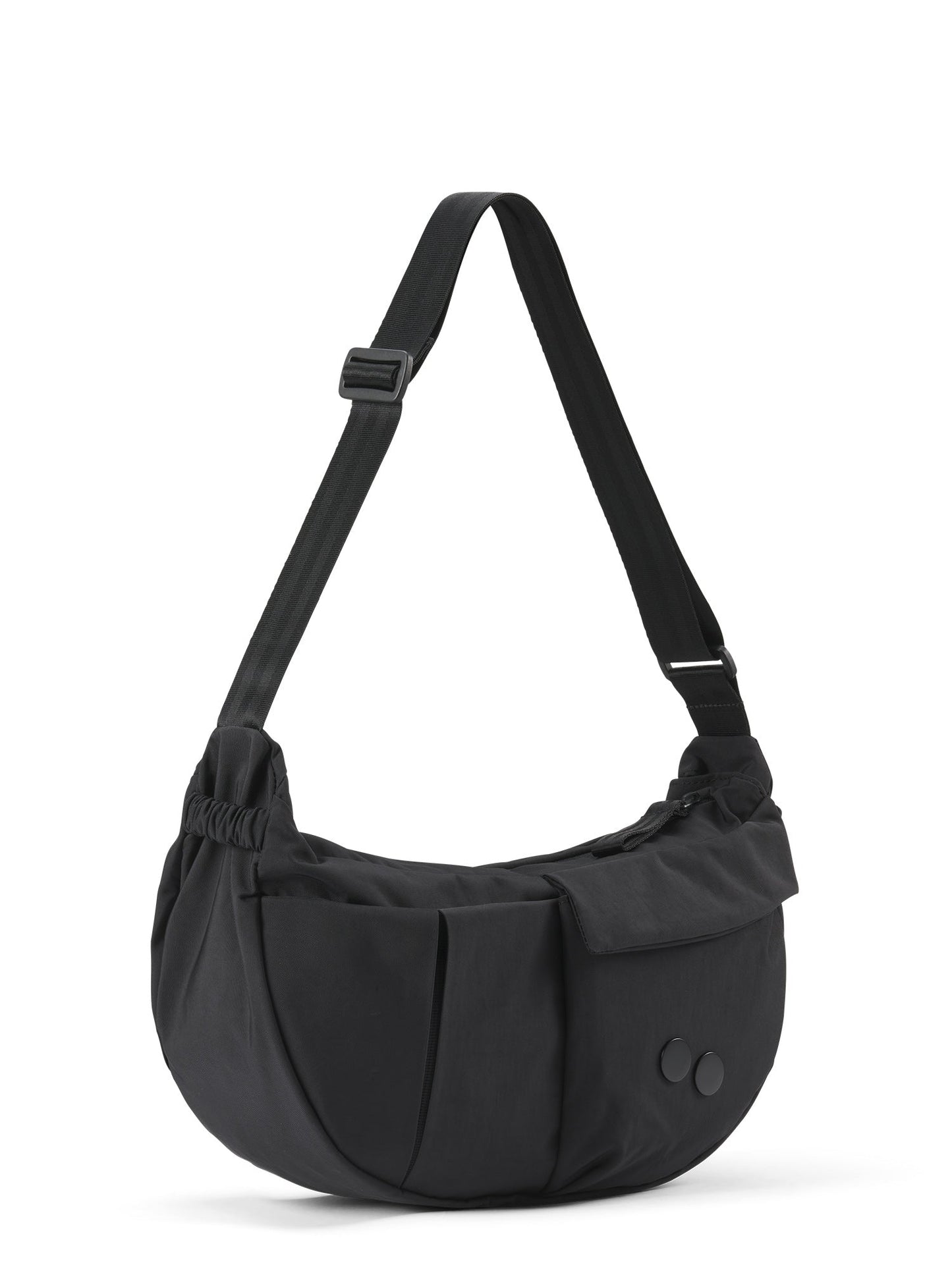 
                  
                    KRUMM – Mittelgroße Crinkle-Tasche in Schwarz
                  
                