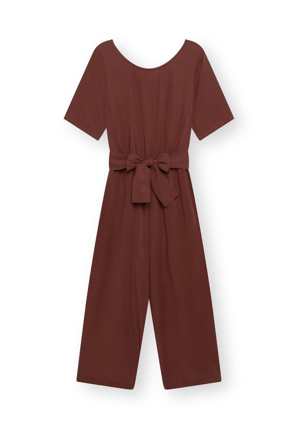 STAINE Dark Maroon Halfsleeve Jumpsuit