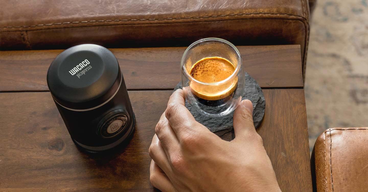 
                  
                    Schwarze Picopresso-Kaffeemaschine
                  
                