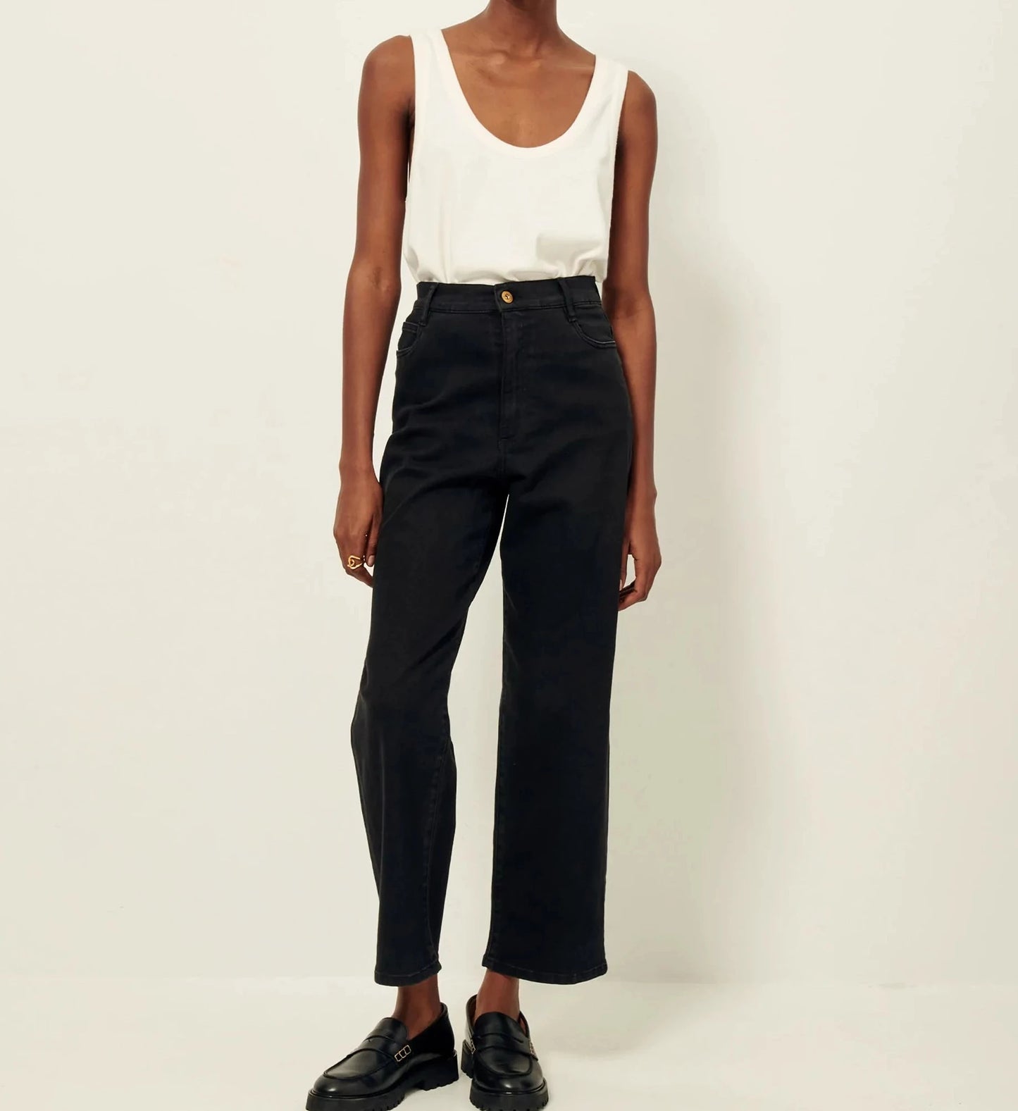 
                  
                    BAY CRUISE Rein schwarze Jeans
                  
                