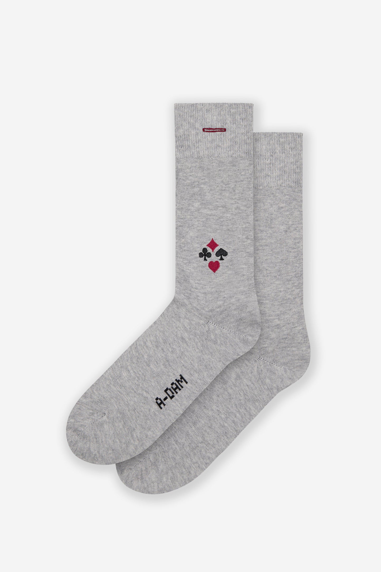 
                  
                    POKER Grey Melange Socks
                  
                