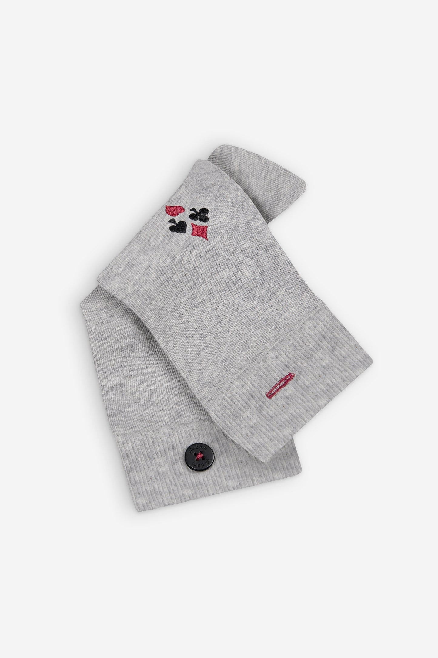 
                  
                    POKER Grey Melange Socks
                  
                