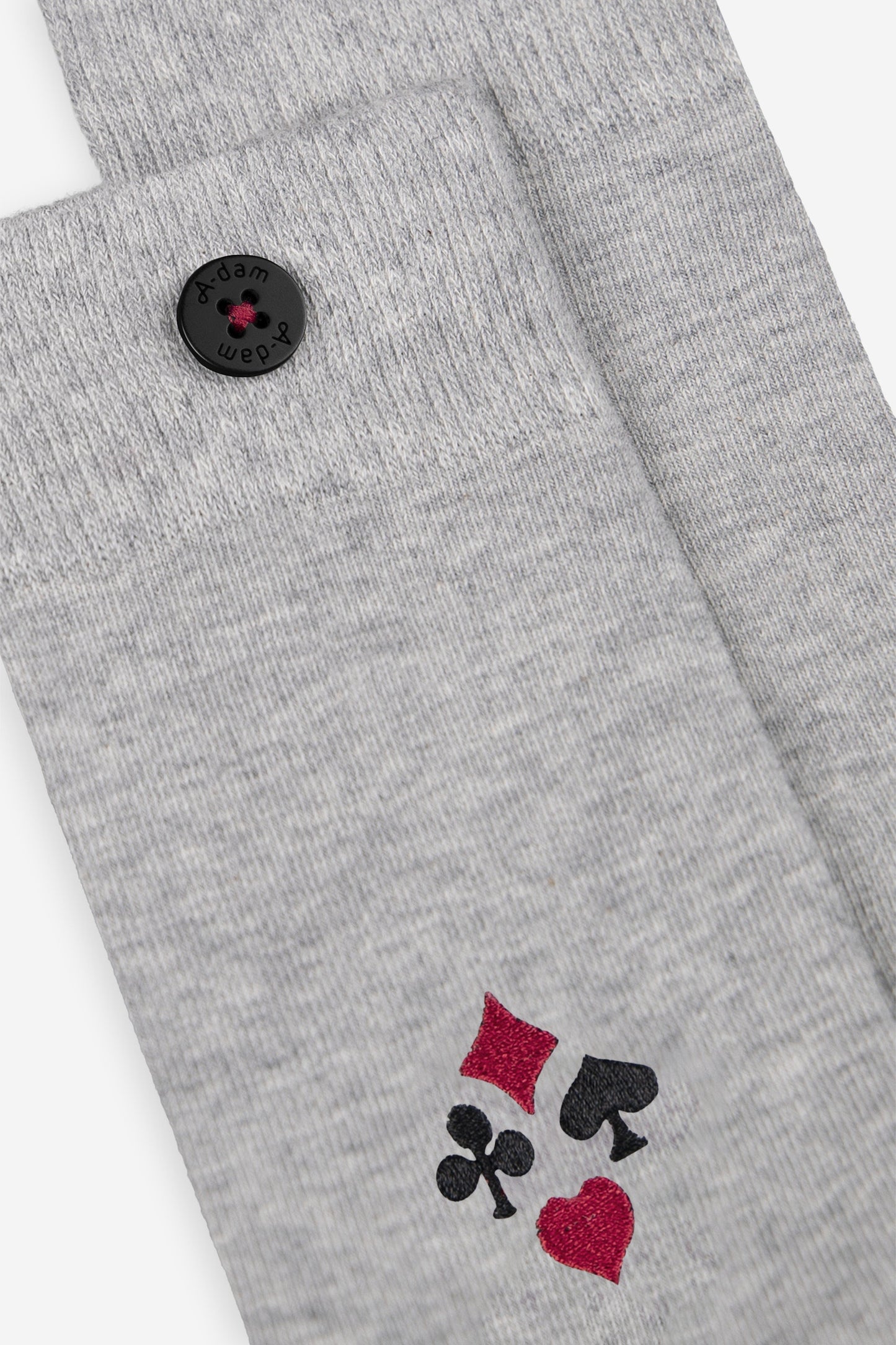 
                  
                    POKER Grey Melange Socks
                  
                