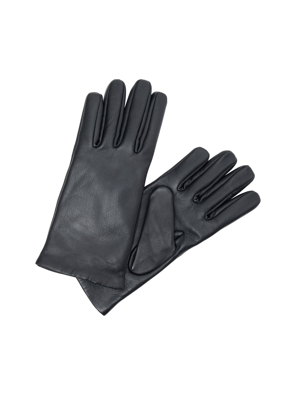 SLFMARINA Black Leather Gloves
