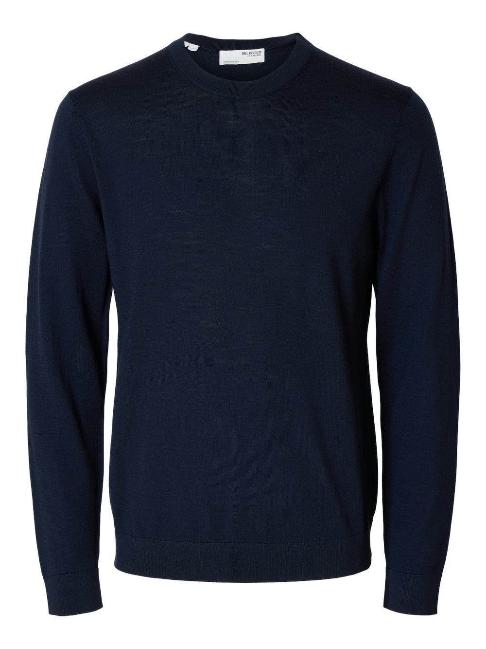 SLHTRAY Navy Blazer Knit Merino Crew Neck Jumper