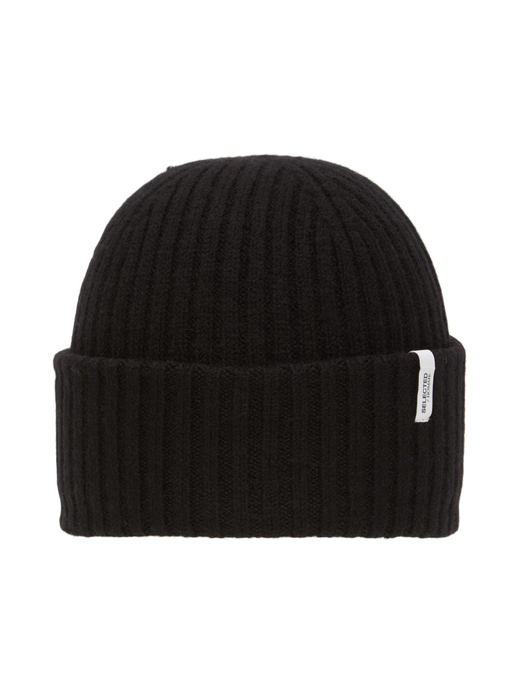 
                  
                    SLHMERINO Black Wool Beanie Hat
                  
                
