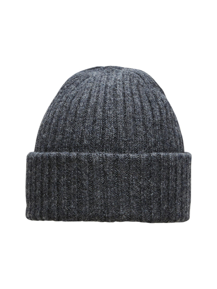 
                  
                    SLHMERINO Dark Grey Melange Wool Beanie Hat
                  
                
