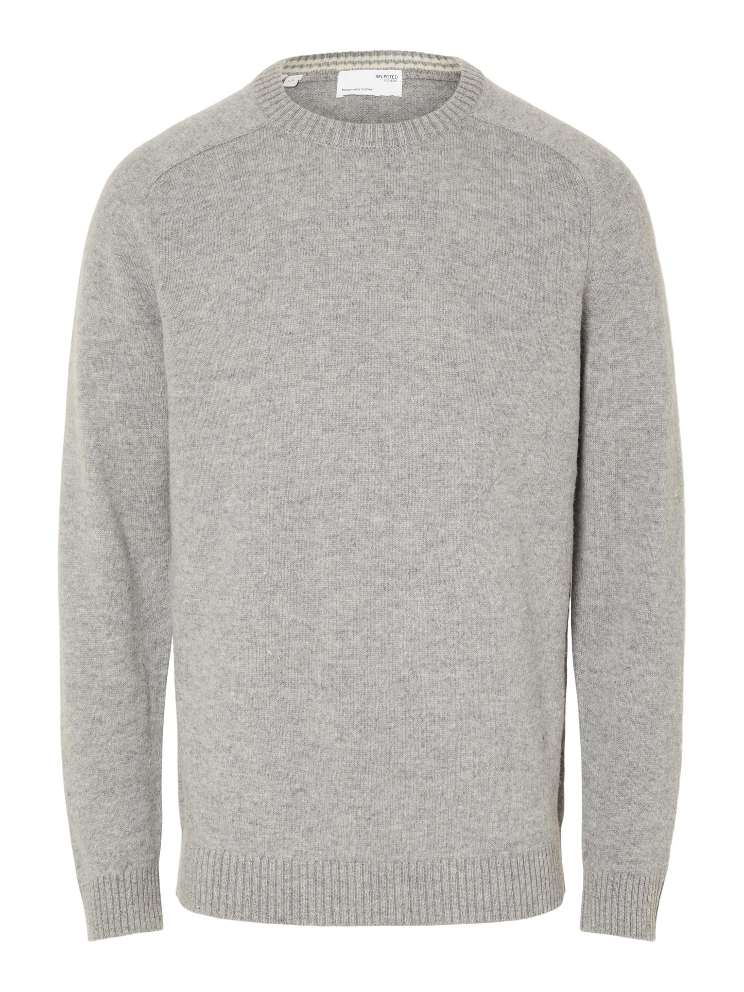 
                  
                    SLHNEWCOBAN Medium Grey Melange Lambs Wool Crew Neck Jumper
                  
                