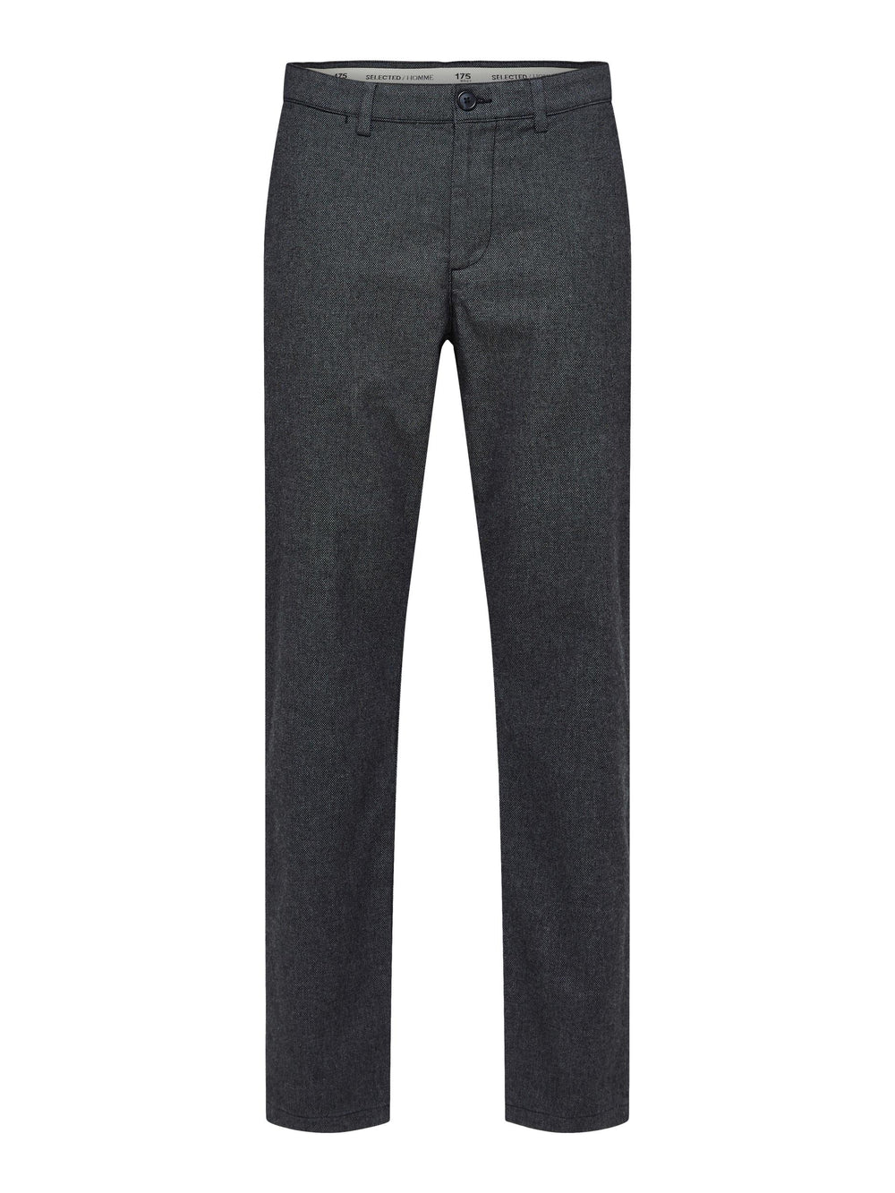 SLHSLIM-MILES Black Brushed Trousers